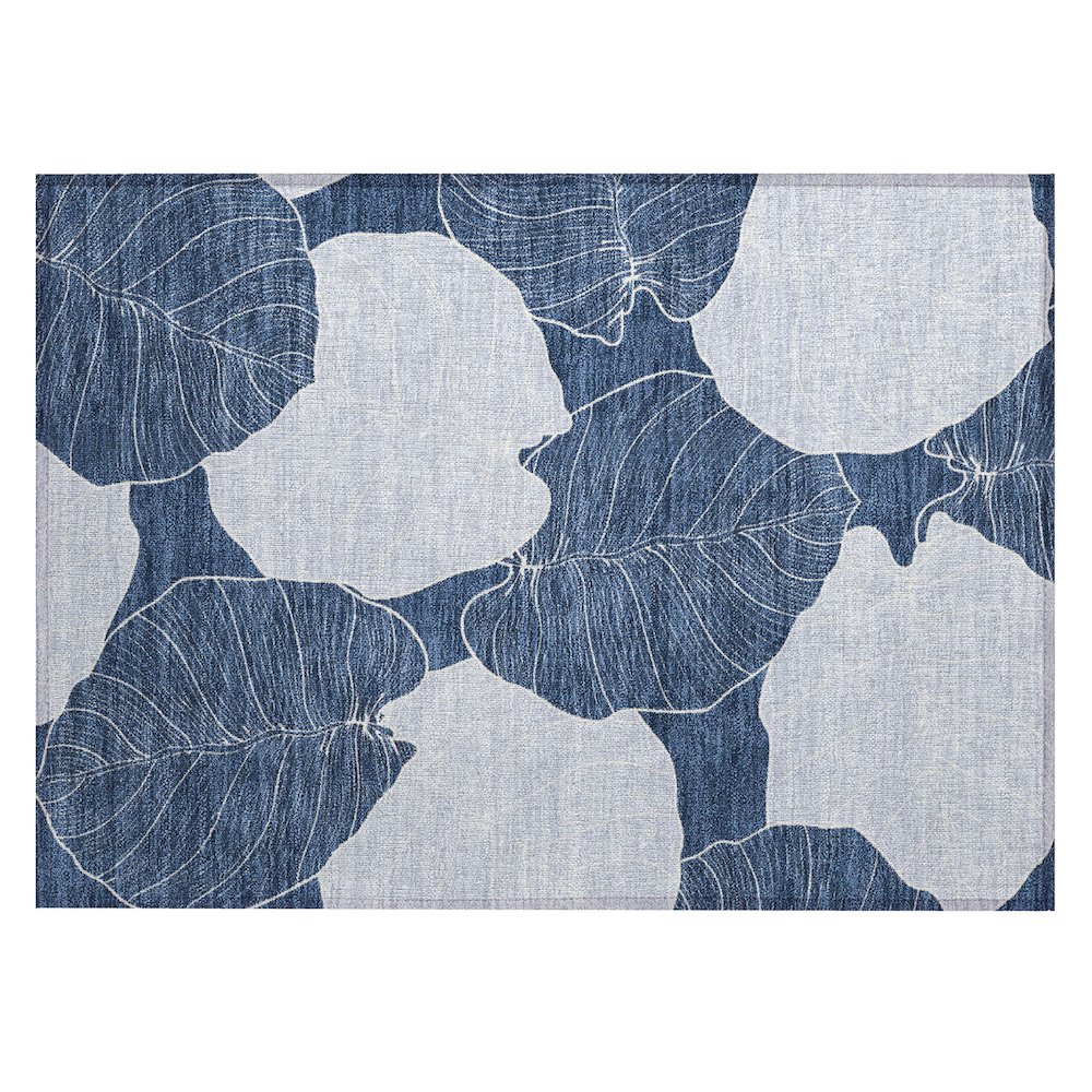 Machine Washable Indoor/Outdoor Chantille ACN2506 Blue 1'8" x 2'6" Rug. Picture 1