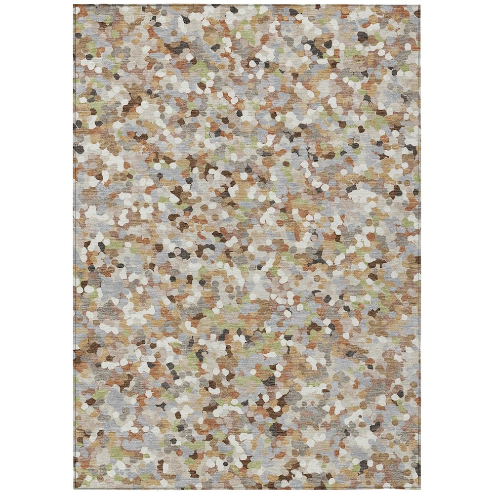 Machine Washable Indoor/Outdoor Chantille ACN2507 Brown 2'6" x 3'10" Rug. Picture 1