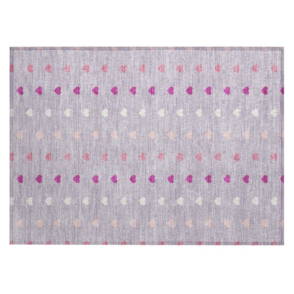 Machine Washable Indoor/Outdoor Chantille ACN2510 Purple 1'8" x 2'6" Rug. Picture 1