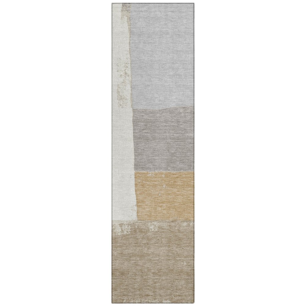 Machine Washable Indoor/Outdoor Chantille ACN2511 Brown 2'3" x 7'6" Runner Rug. Picture 1
