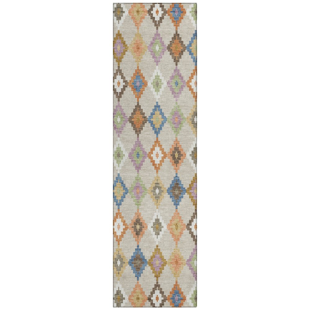 Machine Washable Indoor/Outdoor Chantille ACN2513 Brown 2'3" x 7'6" Runner Rug. Picture 1