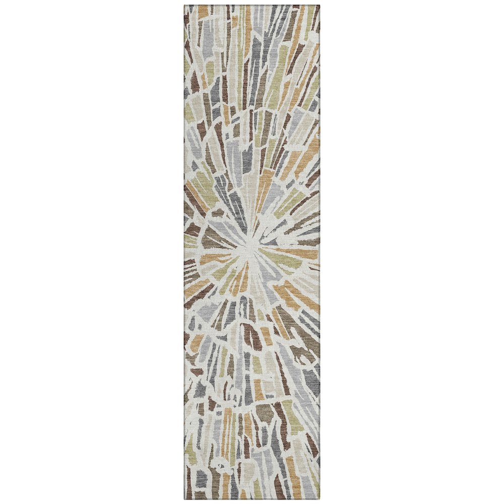 Machine Washable Indoor/Outdoor Chantille ACN2514 Ivory 2'3" x 7'6" Runner Rug. Picture 1