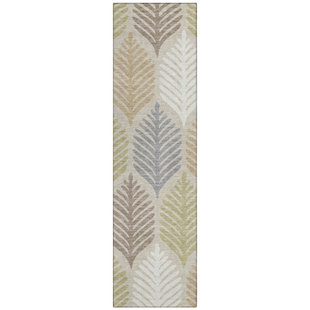 Machine Washable Indoor/Outdoor Chantille ACN2515 Brown 2'3" x 7'6" Runner Rug. Picture 1