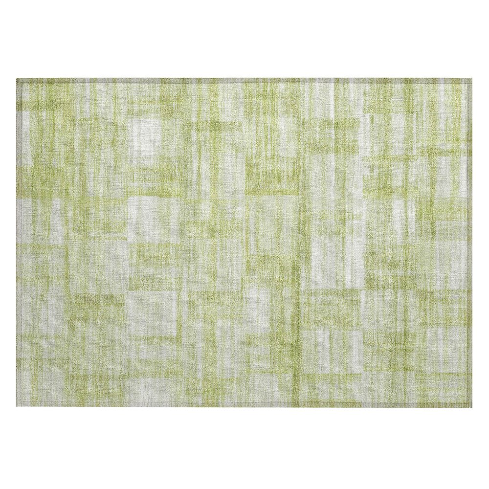 Machine Washable Indoor/Outdoor Chantille ACN2517 Green 1'8" x 2'6" Rug. Picture 1