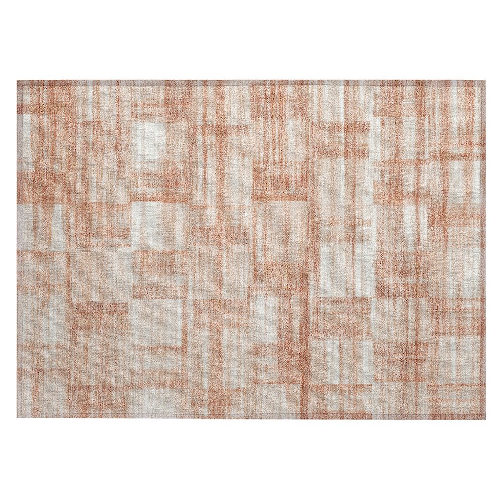 Machine Washable Indoor/Outdoor Chantille ACN2517 Orange 1'8" x 2'6" Rug. Picture 1
