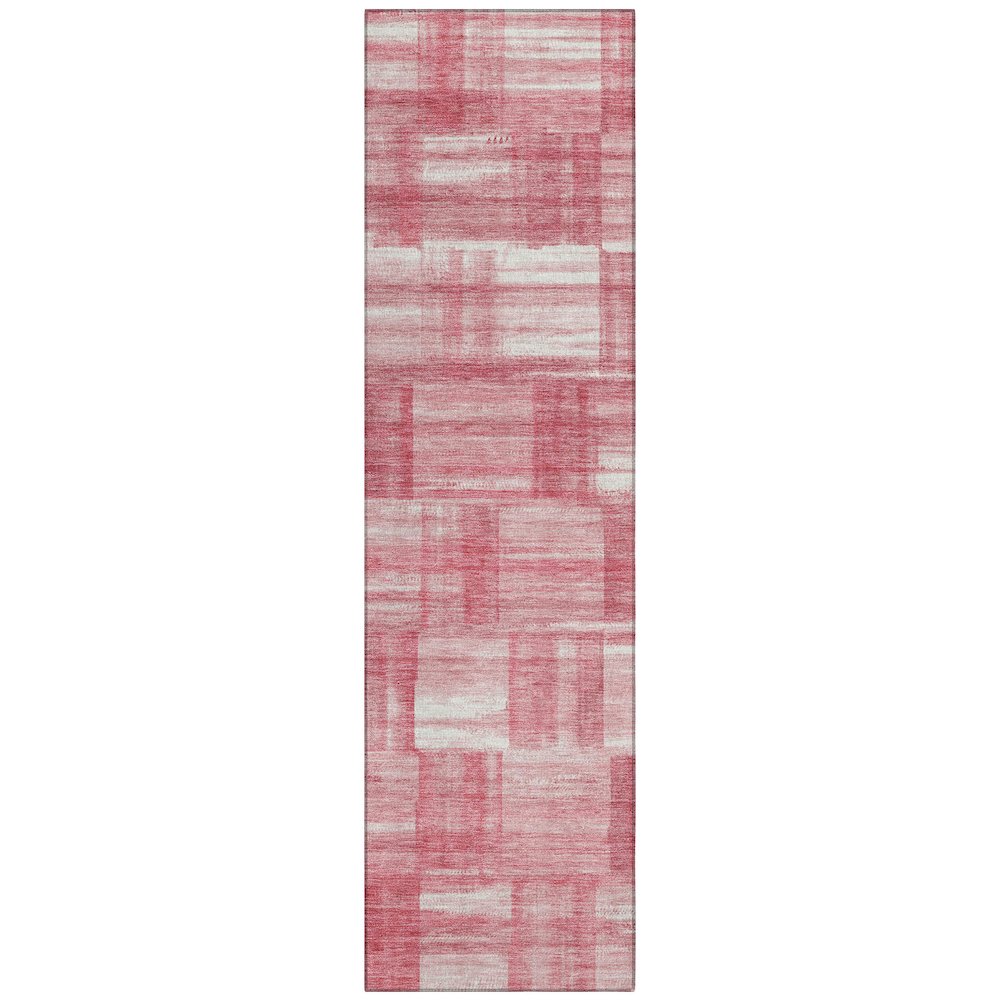 Machine Washable Indoor/Outdoor Chantille ACN2517 Pink 2'3" x 7'6" Runner Rug. Picture 1