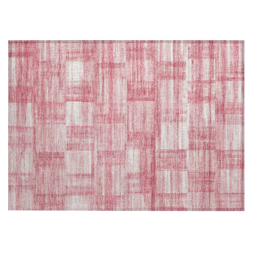 Machine Washable Indoor/Outdoor Chantille ACN2517 Pink 1'8" x 2'6" Rug. Picture 1