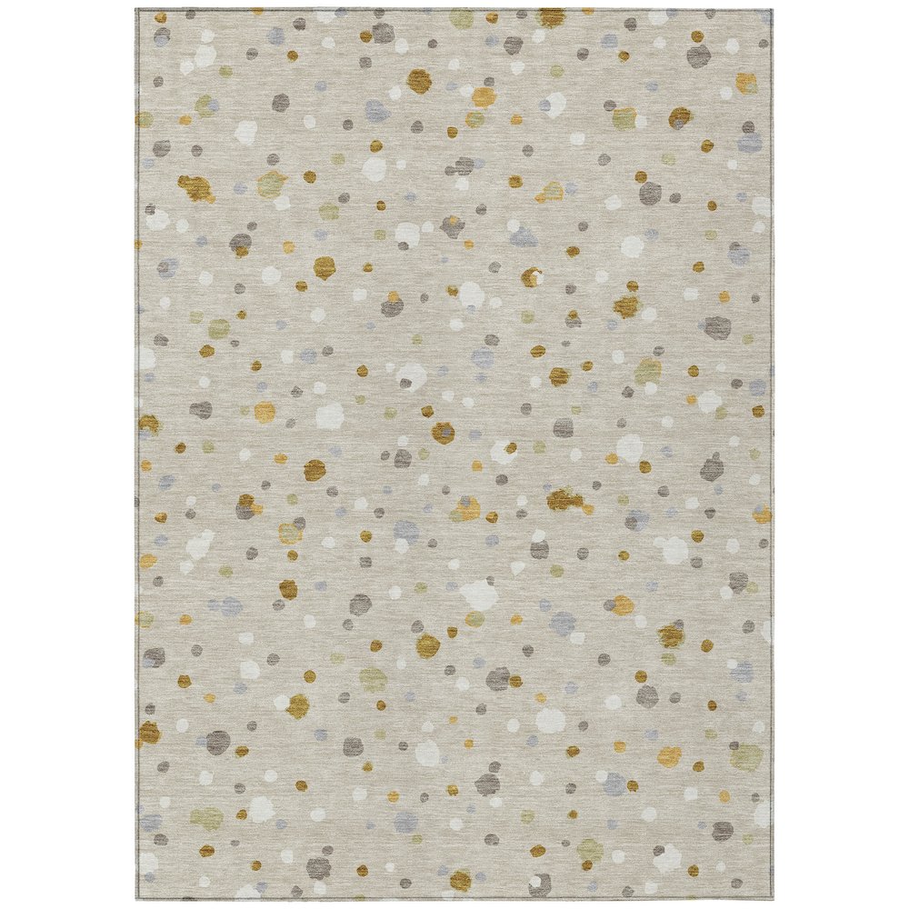 Machine Washable Indoor/Outdoor Chantille ACN2518 Brown 2'6" x 3'10" Rug. Picture 1