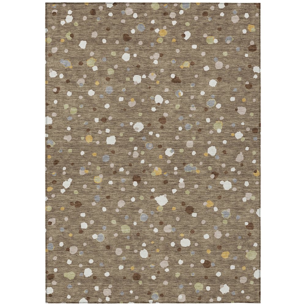 Machine Washable Indoor/Outdoor Chantille ACN2518 Brown 2'6" x 3'10" Rug. Picture 1