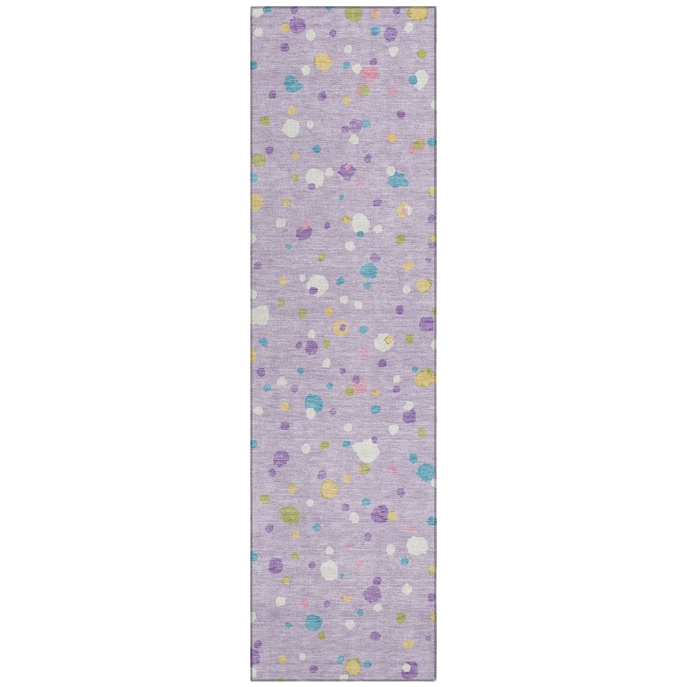 Machine Washable Indoor/Outdoor Chantille ACN2518 Purple 2'3" x 7'6" Runner Rug. Picture 1