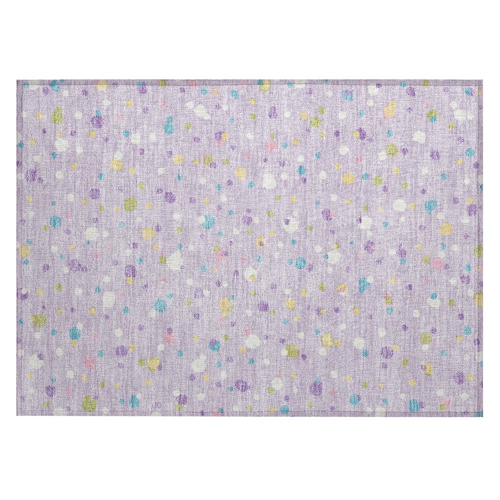 Machine Washable Indoor/Outdoor Chantille ACN2518 Purple 1'8" x 2'6" Rug. Picture 1