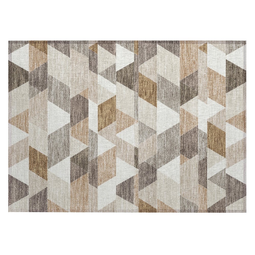 Machine Washable Indoor/Outdoor Chantille ACN2526 Ivory 1'8" x 2'6" Rug. Picture 1