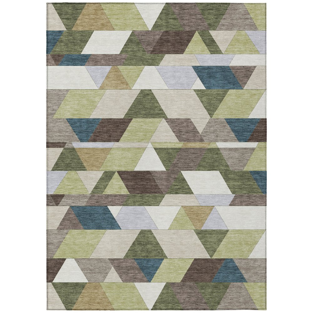 Machine Washable Indoor/Outdoor Chantille ACN2526 Green 2'6" x 3'10" Rug. Picture 1