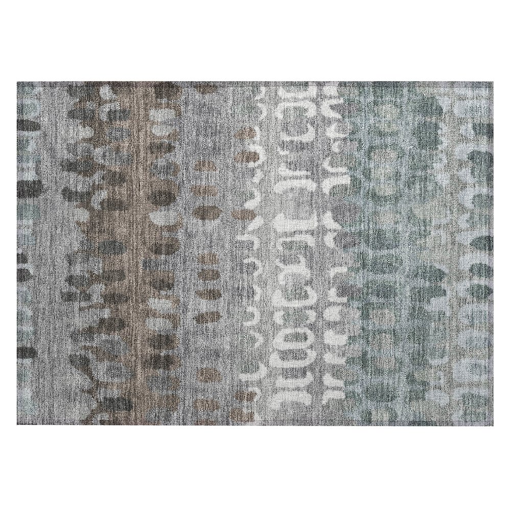 Machine Washable Indoor/Outdoor Chantille ACN2529 Green 1'8" x 2'6" Rug. Picture 1
