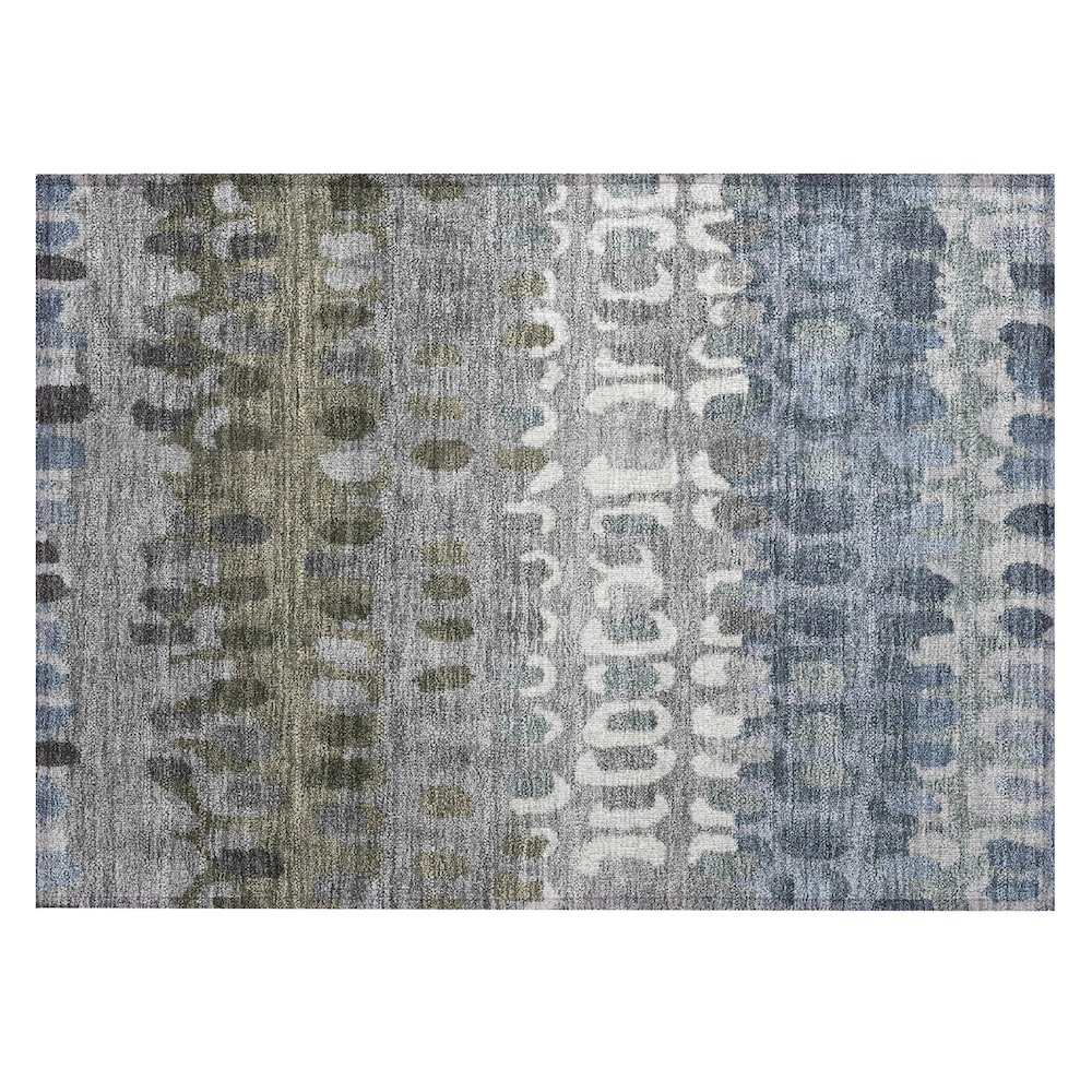 Machine Washable Indoor/Outdoor Chantille ACN2529 Blue 1'8" x 2'6" Rug. Picture 1