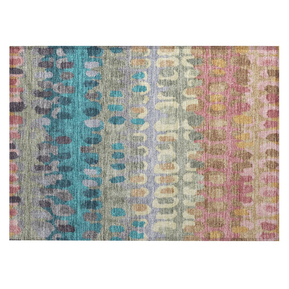 Machine Washable Indoor/Outdoor Chantille ACN2529 Pink 1'8" x 2'6" Rug. Picture 1