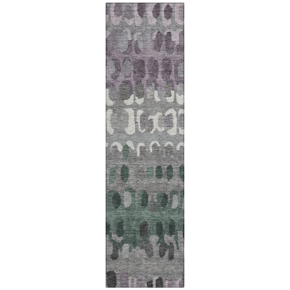 Machine Washable Indoor/Outdoor Chantille ACN2529 Purple 2'3" x 7'6" Runner Rug. Picture 1
