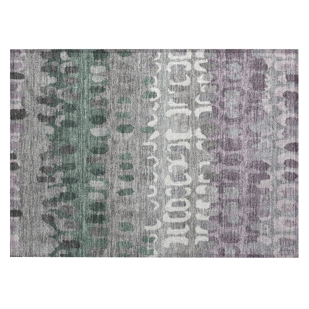 Machine Washable Indoor/Outdoor Chantille ACN2529 Purple 1'8" x 2'6" Rug. Picture 1