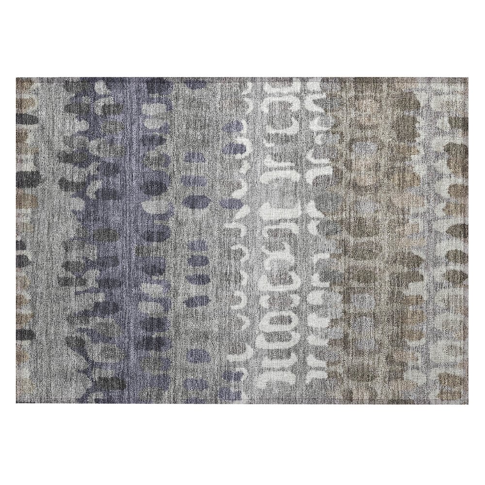 Machine Washable Indoor/Outdoor Chantille ACN2529 Brown 1'8" x 2'6" Rug. Picture 1