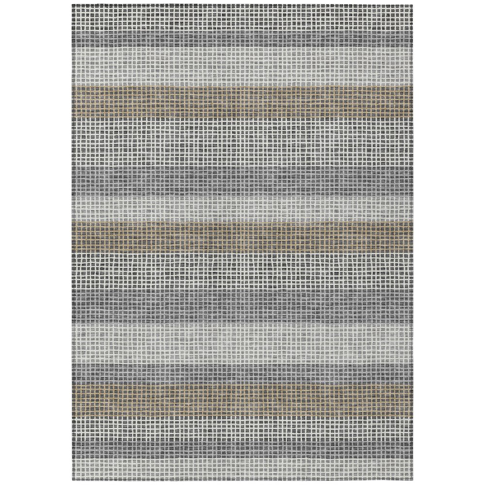 Machine Washable Indoor/Outdoor Chantille ACN2530 Gray 2'6" x 3'10" Rug. Picture 1