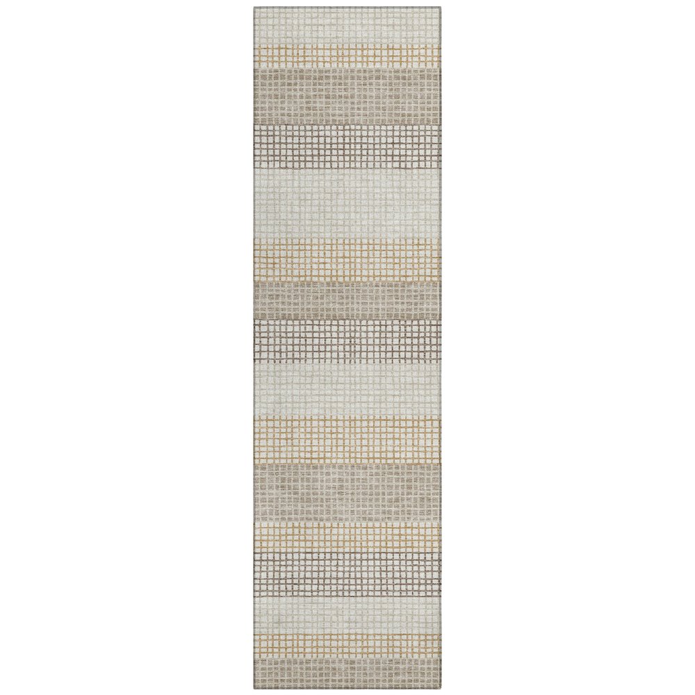 Machine Washable Indoor/Outdoor Chantille ACN2530 Ivory 2'3" x 7'6" Runner Rug. Picture 1