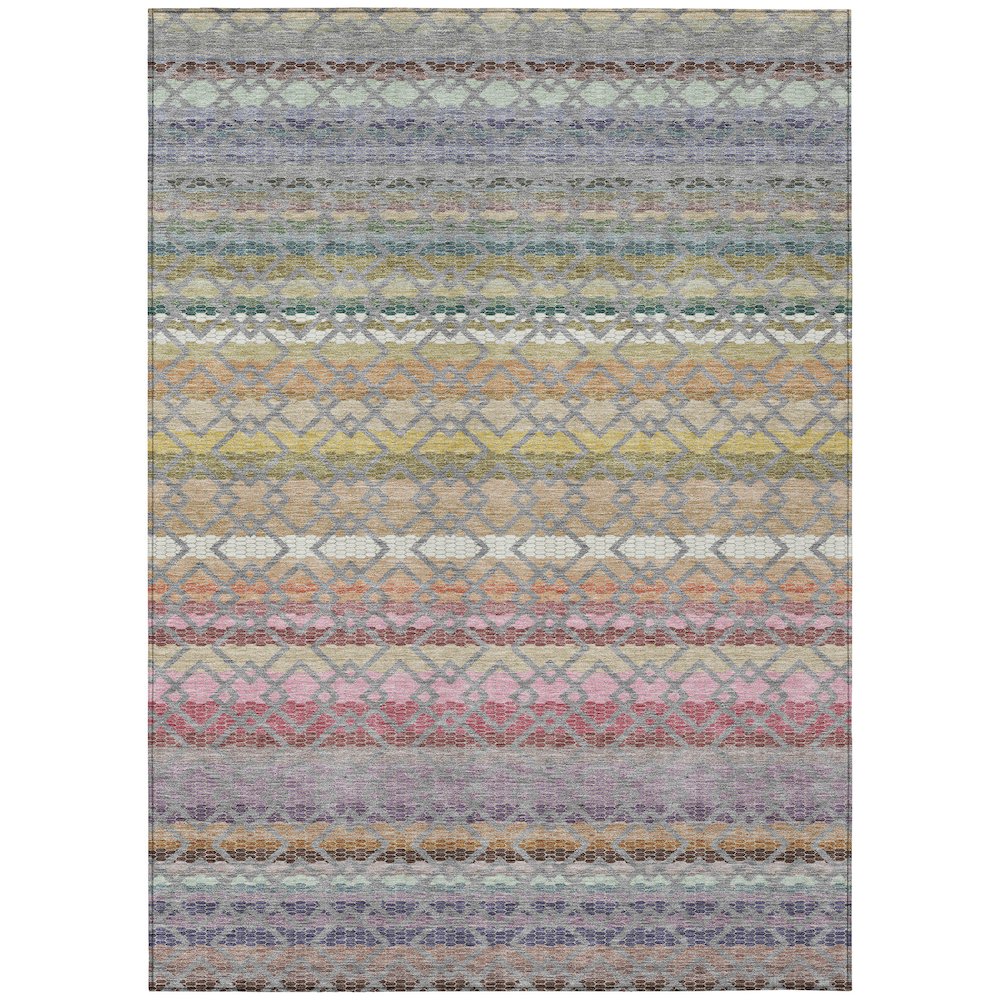 Machine Washable Indoor/Outdoor Chantille ACN2531 Gray 2'6" x 3'10" Rug. Picture 1