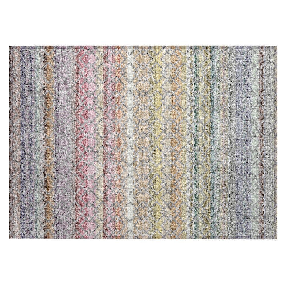 Machine Washable Indoor/Outdoor Chantille ACN2531 Gray 1'8" x 2'6" Rug. Picture 1