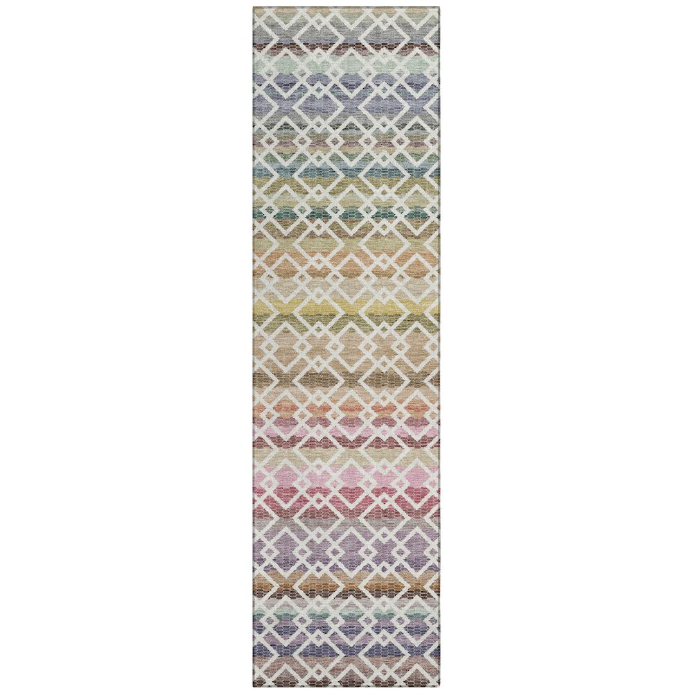 Machine Washable Indoor/Outdoor Chantille ACN2531 Ivory 2'3" x 7'6" Runner Rug. Picture 1
