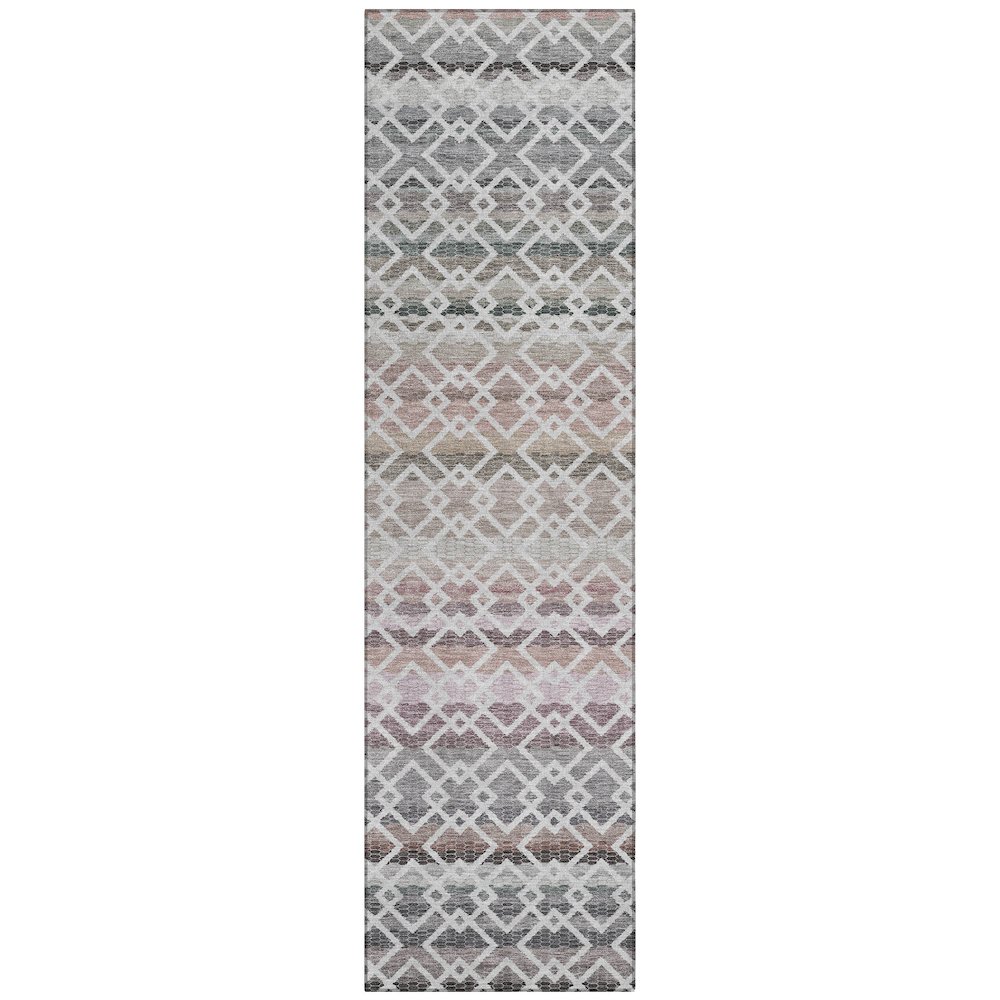 Machine Washable Indoor/Outdoor Chantille ACN2531 Gray 2'3" x 7'6" Runner Rug. Picture 1
