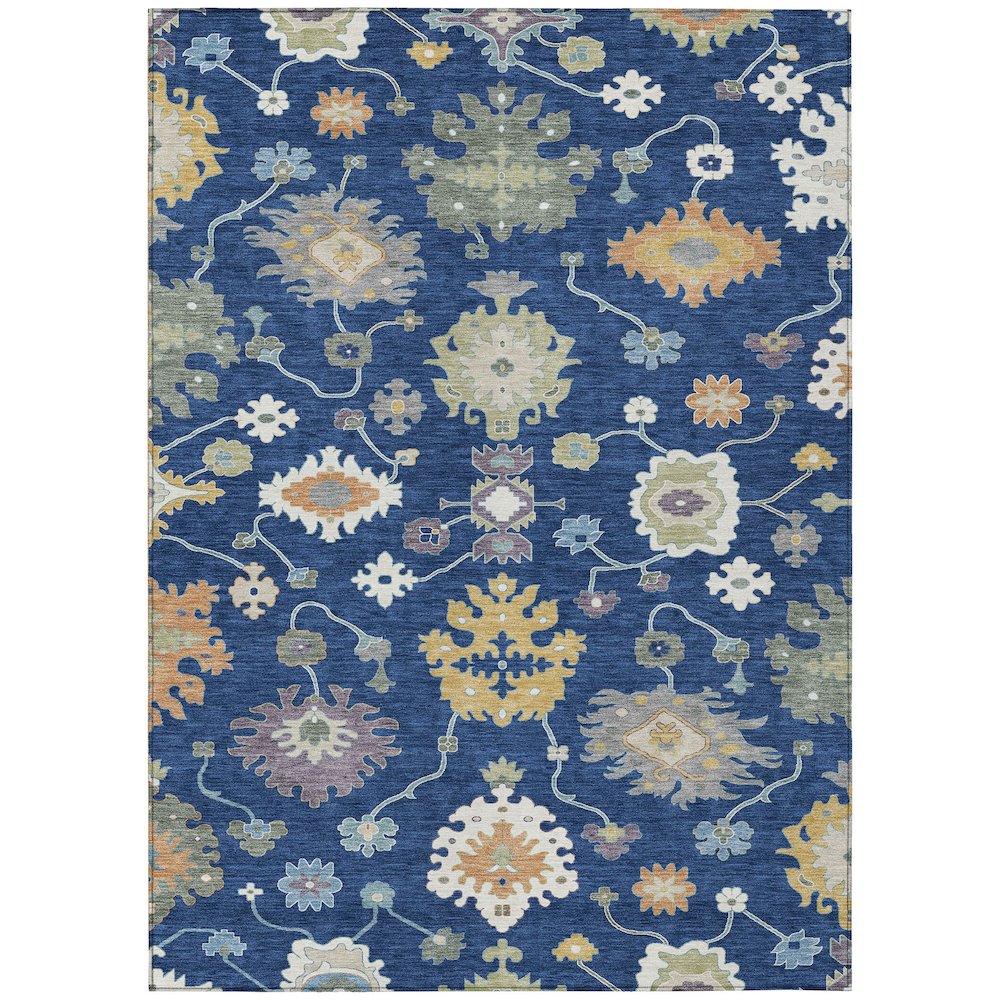 Machine Washable Indoor/Outdoor Chantille ACN2532 Blue 2'6" x 3'10" Rug. Picture 1