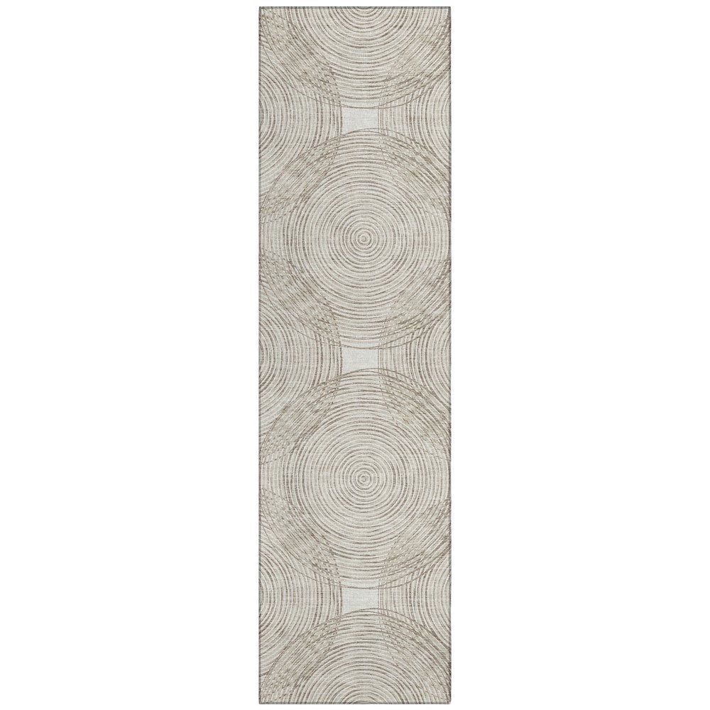 Machine Washable Indoor/Outdoor Chantille ACN2534 Ivory 2'3" x 7'6" Runner Rug. Picture 1