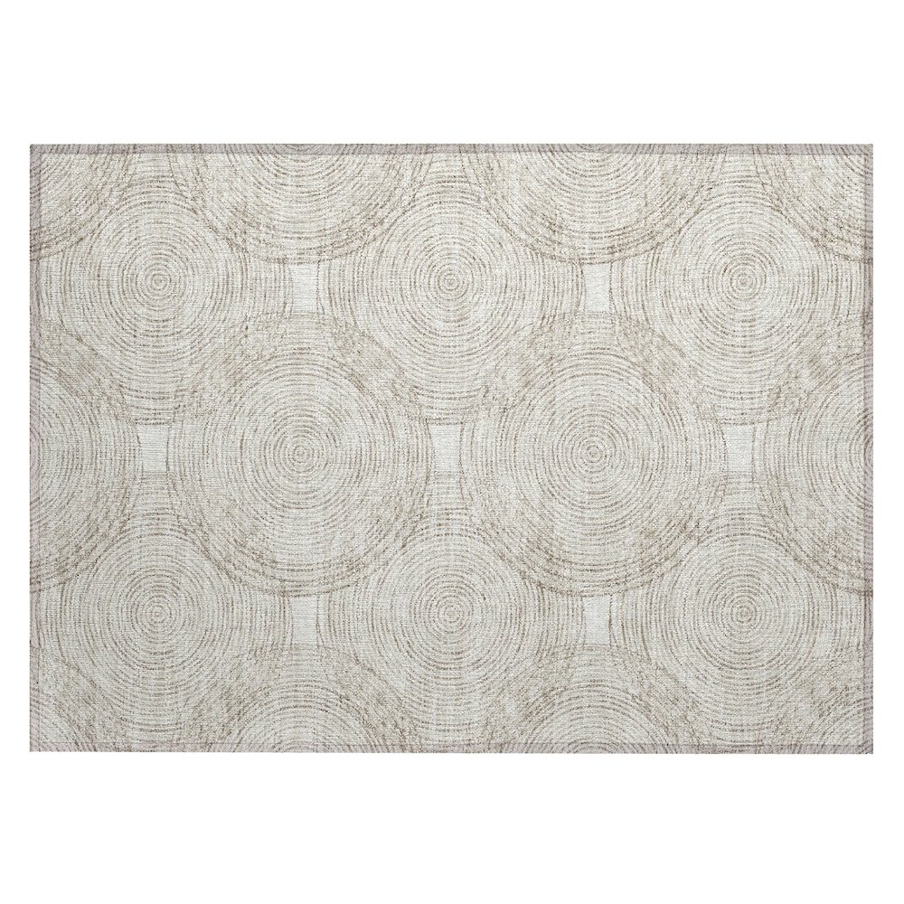 Machine Washable Indoor/Outdoor Chantille ACN2534 Ivory 1'8" x 2'6" Rug. Picture 1