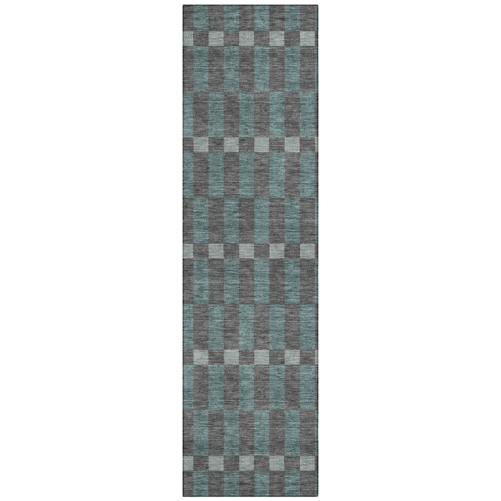 Machine Washable Indoor/Outdoor Chantille ACN2547 Gray 2'3" x 7'6" Runner Rug. Picture 1
