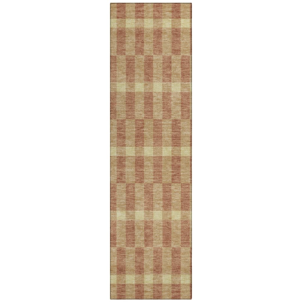 Machine Washable Indoor/Outdoor Chantille ACN2547 Gold 2'3" x 7'6" Runner Rug. Picture 1