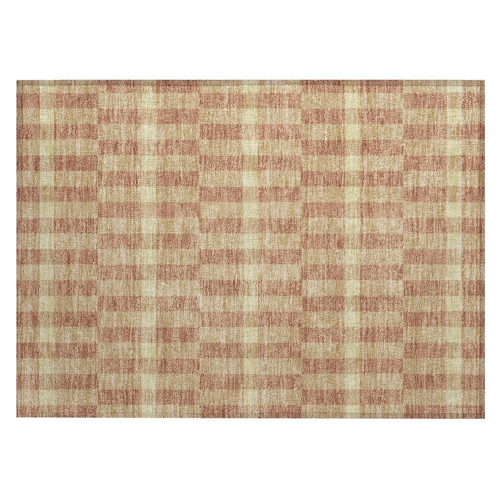 Machine Washable Indoor/Outdoor Chantille ACN2547 Gold 1'8" x 2'6" Rug. Picture 1