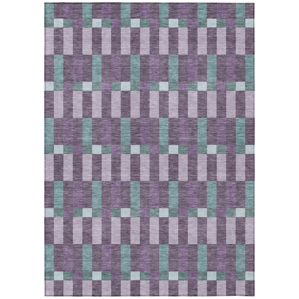 Machine Washable Indoor/Outdoor Chantille ACN2548 Purple 2'6" x 3'10" Rug. Picture 1