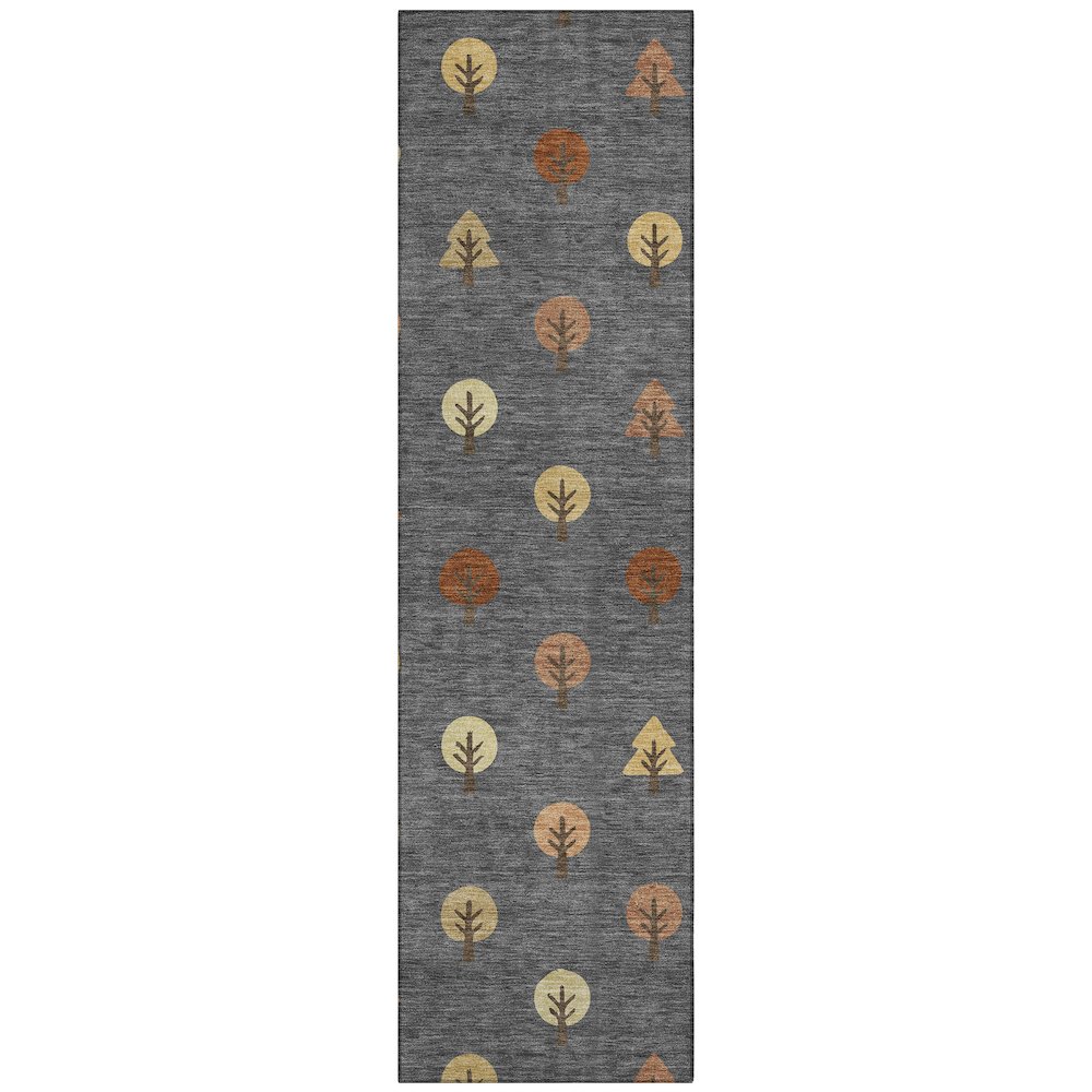 Machine Washable Indoor/Outdoor Chantille ACN2550 Gray 2'3" x 7'6" Runner Rug. Picture 1