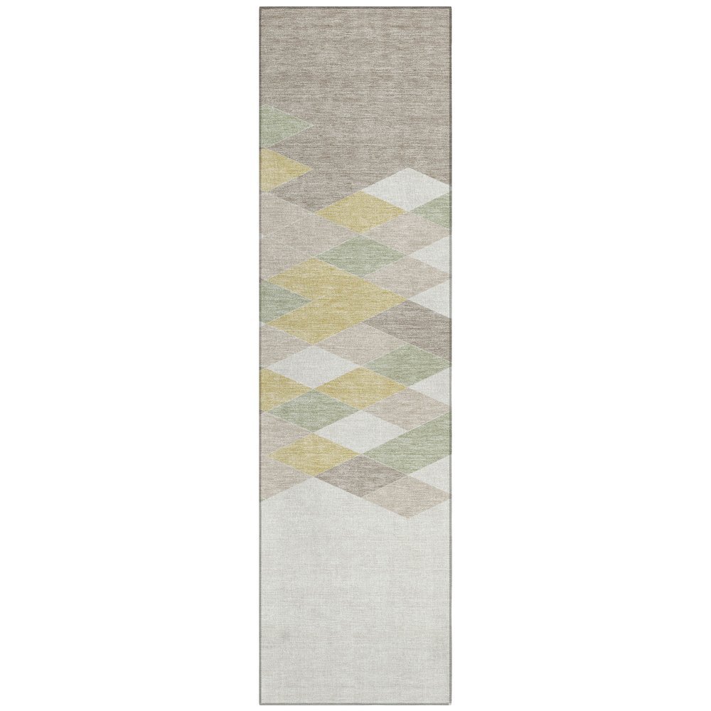 Machine Washable Indoor/Outdoor Chantille ACN2555 Ivory 2'3" x 7'6" Runner Rug. Picture 1