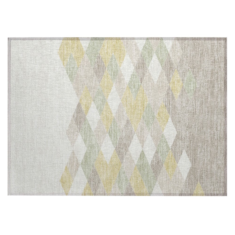 Machine Washable Indoor/Outdoor Chantille ACN2555 Ivory 1'8" x 2'6" Rug. Picture 1