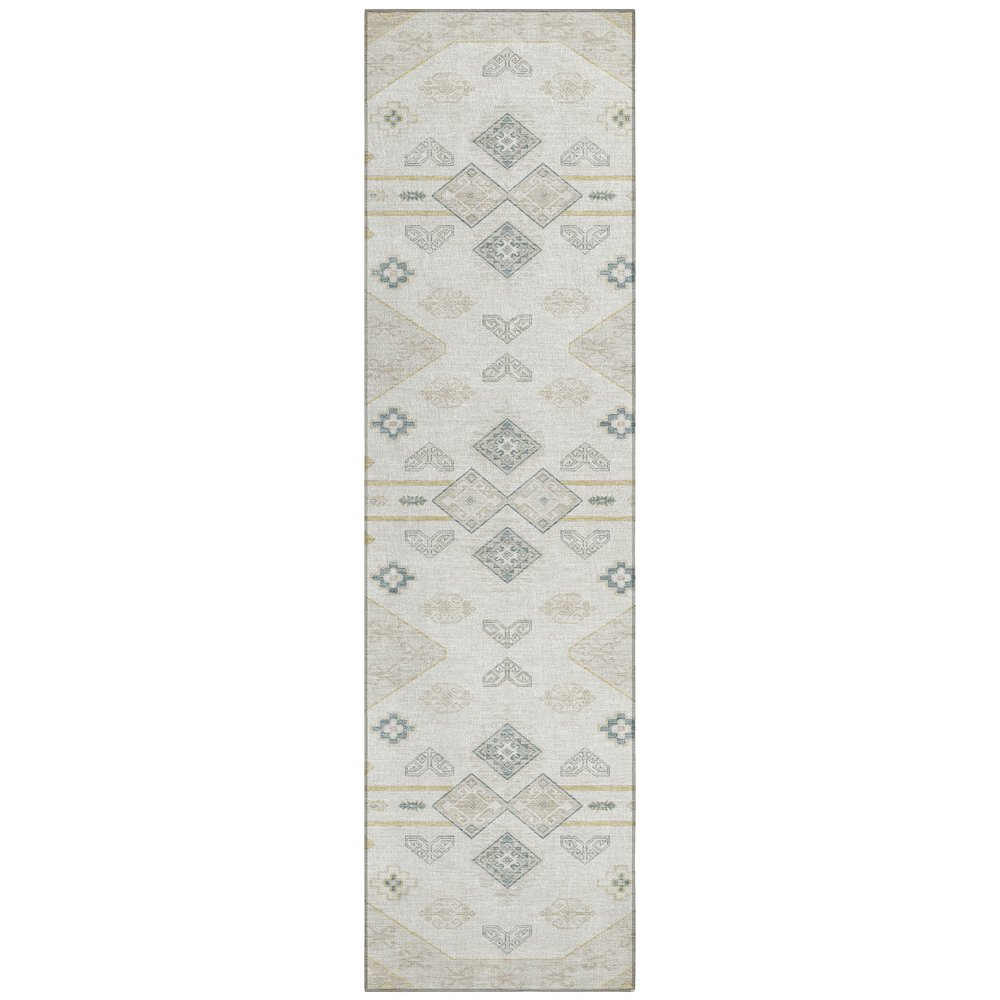 Machine Washable Indoor/Outdoor Chantille ACN2565 Brown 2'3" x 7'6" Runner Rug. Picture 1