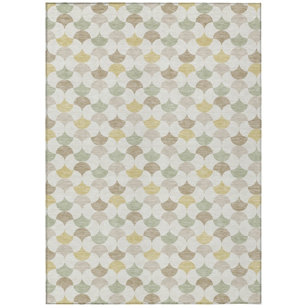 Machine Washable Indoor/Outdoor Chantille ACN2568 Ivory 2'6" x 3'10" Rug. Picture 1