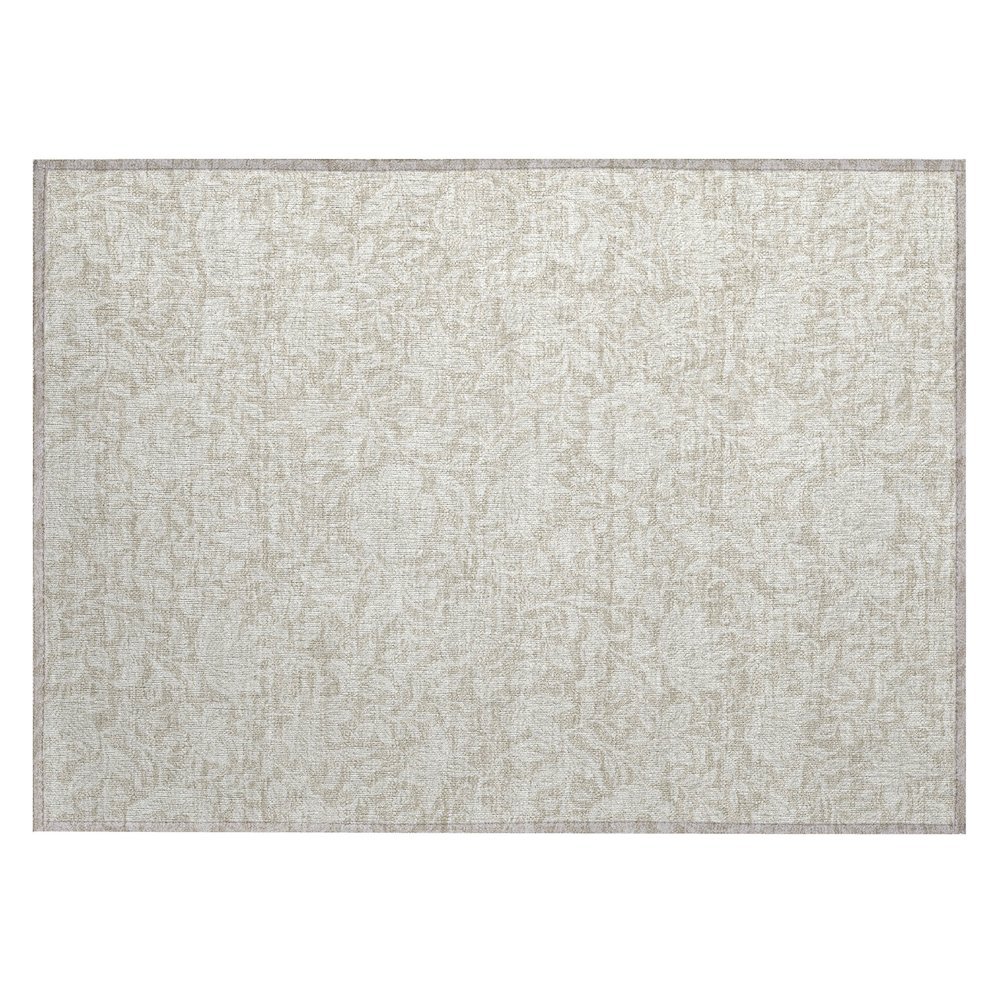 Machine Washable Indoor/Outdoor Chantille ACN2572 Brown 1'8" x 2'6" Rug. Picture 1