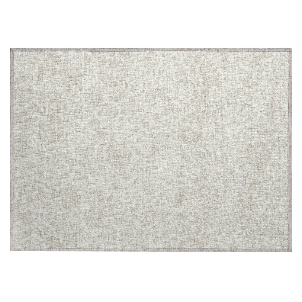 Machine Washable Indoor/Outdoor Chantille ACN2572 Ivory 1'8" x 2'6" Rug. Picture 1