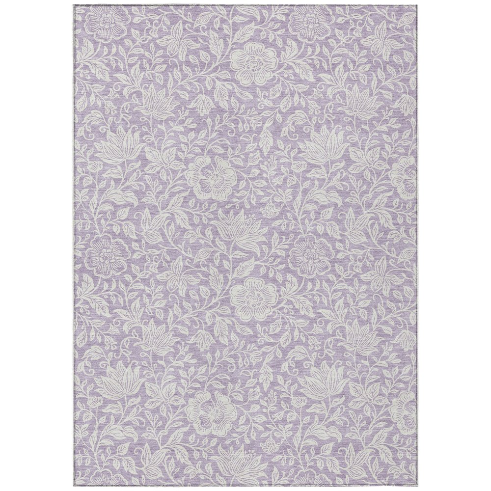 Machine Washable Indoor/Outdoor Chantille ACN2572 Purple 2'6" x 3'10" Rug. Picture 1