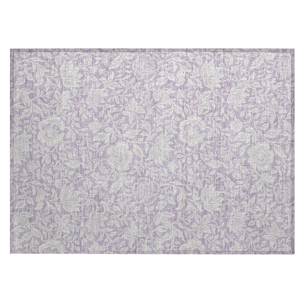 Machine Washable Indoor/Outdoor Chantille ACN2572 Purple 1'8" x 2'6" Rug. Picture 1