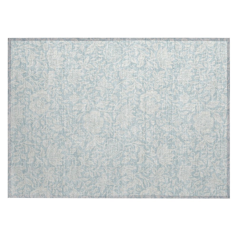 Machine Washable Indoor/Outdoor Chantille ACN2572 Blue 1'8" x 2'6" Rug. Picture 1