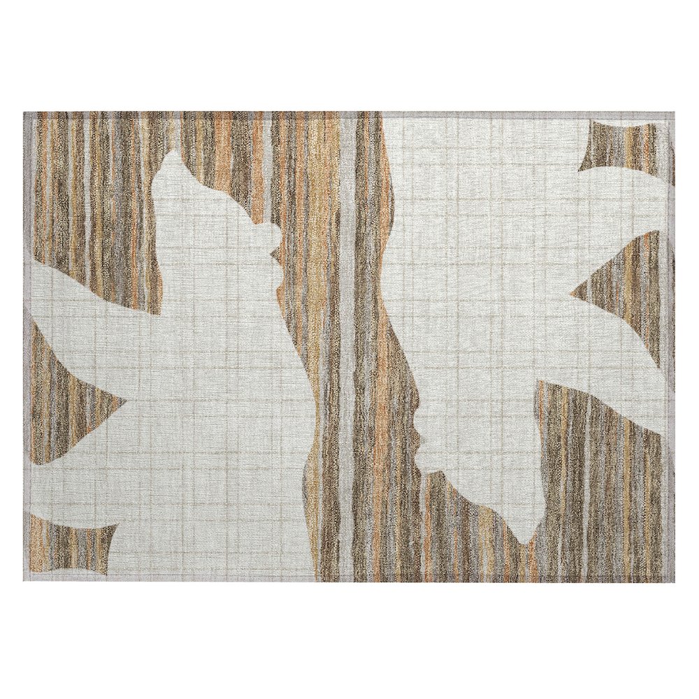 Machine Washable Indoor/Outdoor Chantille ACN2577 Ivory 1'8" x 2'6" Rug. Picture 1