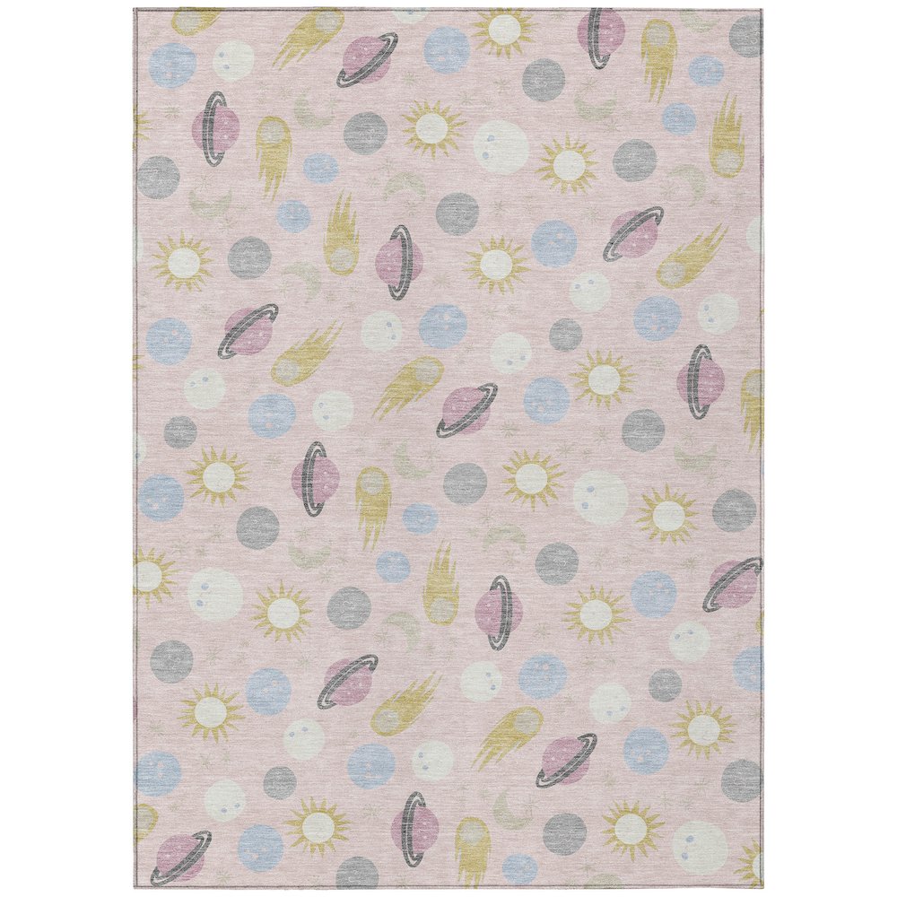 Machine Washable Indoor/Outdoor Chantille ACN2581 Pink 2'6" x 3'10" Rug. Picture 1