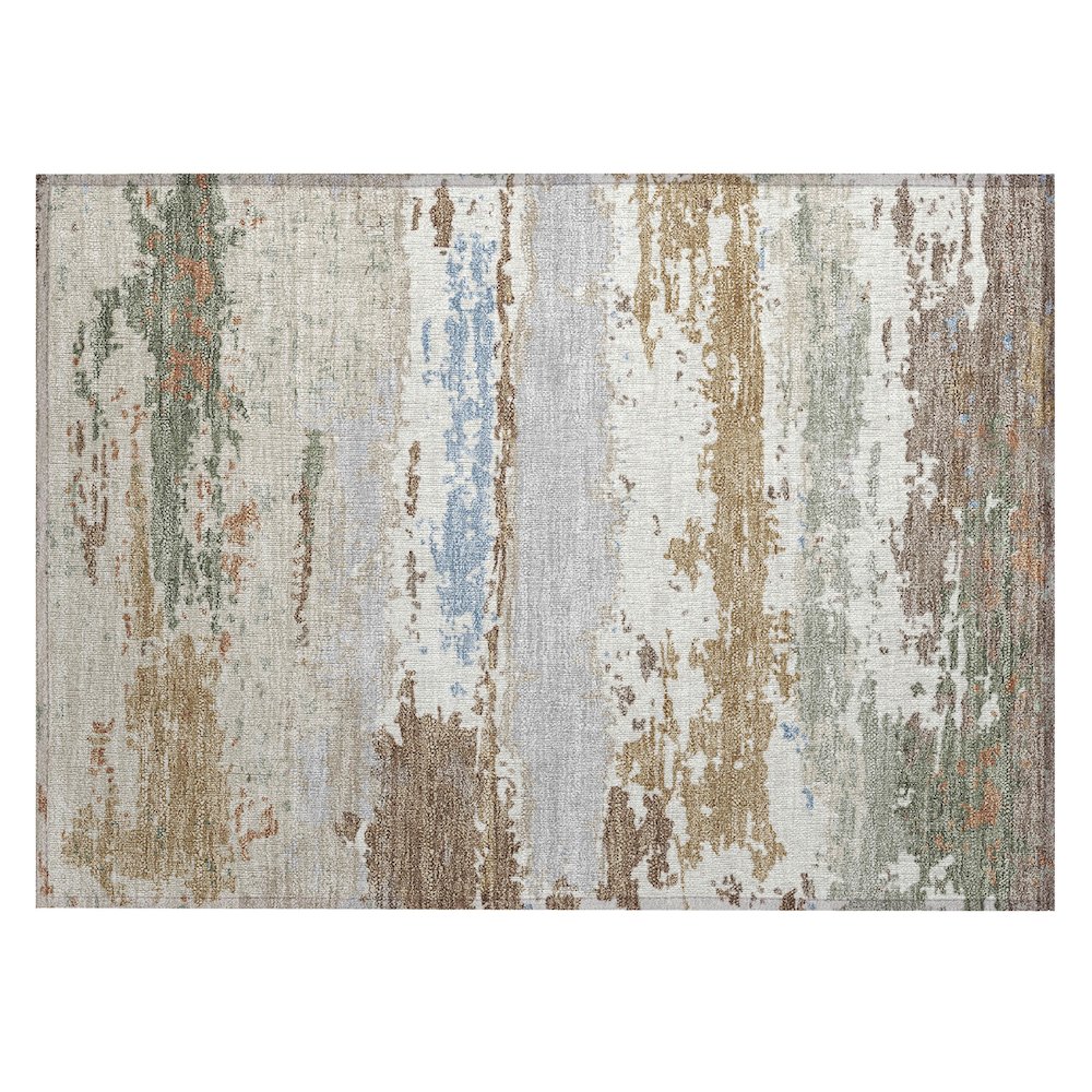 Machine Washable Indoor/Outdoor Chantille ACN2592 Ivory 1'8" x 2'6" Rug. Picture 1