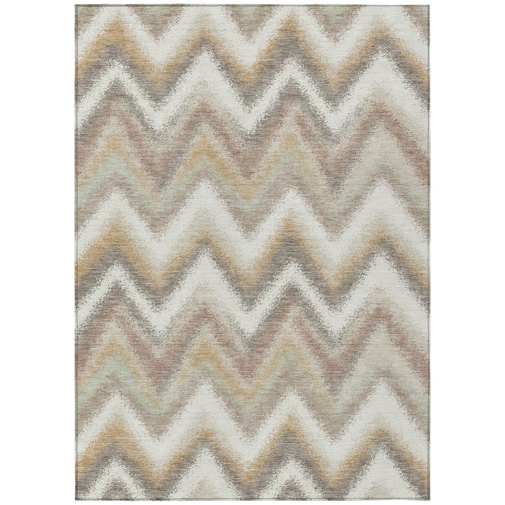 Machine Washable Indoor/Outdoor Chantille ACN2596 Ivory 2'6" x 3'10" Rug. Picture 1